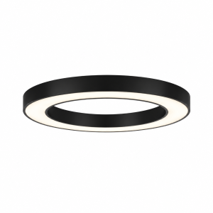 Anbauleuchte RING 900 schwarz, Mikroprisma, 55/75/90W, 3000/4000K, IP20, DALI-ERGOdim ready