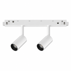 Systemspot SMALL 2 weiss-schwarz, LED 5W 350lm 3000K 18° CRI90, DALI