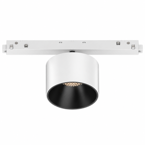 Systemspot SINGLE weiss-schwarz, LED 10W 950lm 3000K 50° CRI90, DALI
