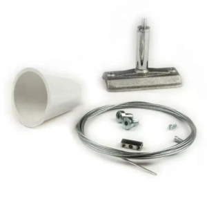 3-Phasen Seilabhängung, Halter 60mm und Schnellspannset