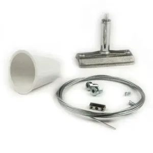 3-Phasen Seilabhängung, Halter 60mm und Schnellspannset